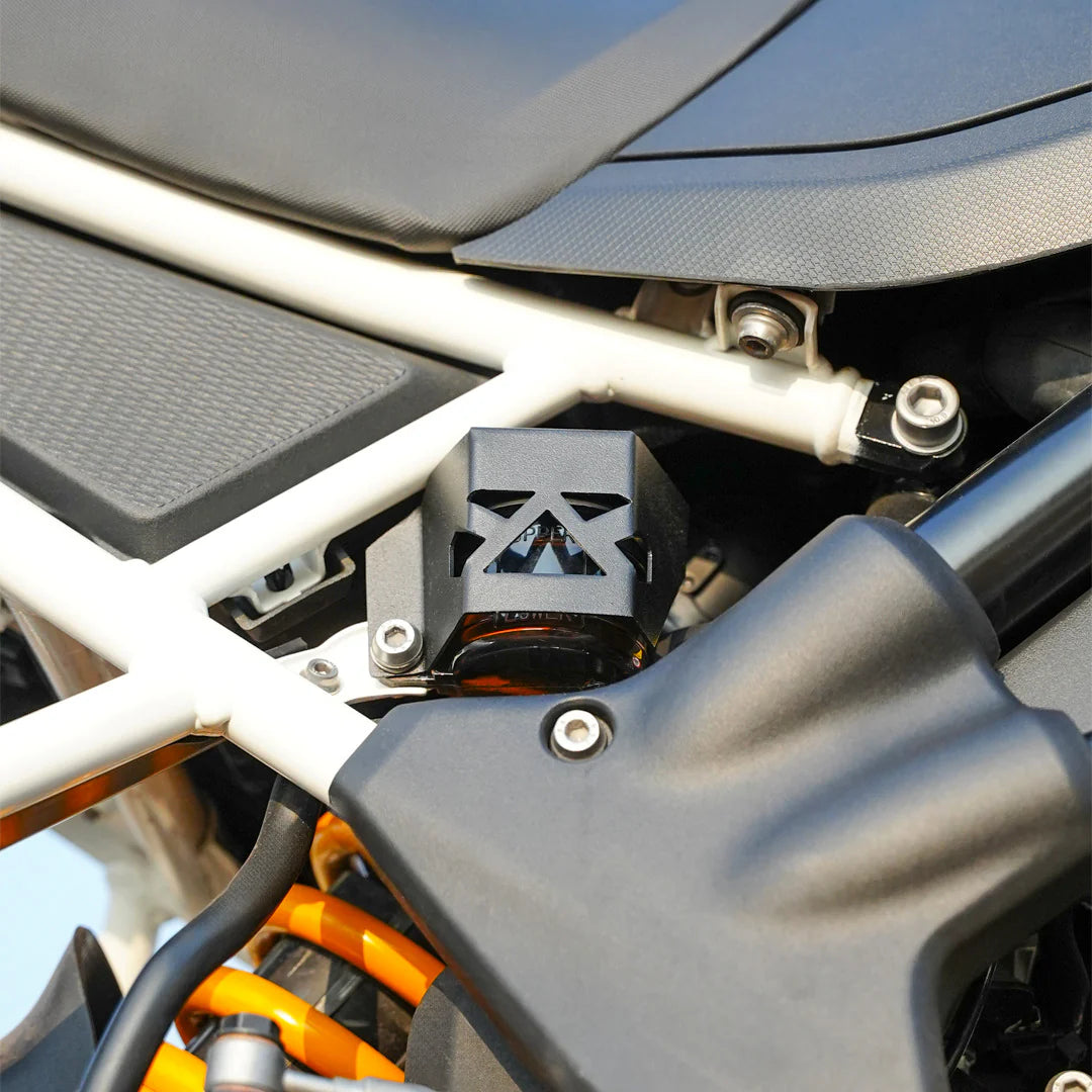 MTECHNICS TVS RTX 300 REAR DISC OIL CAP GUARD - BLACK