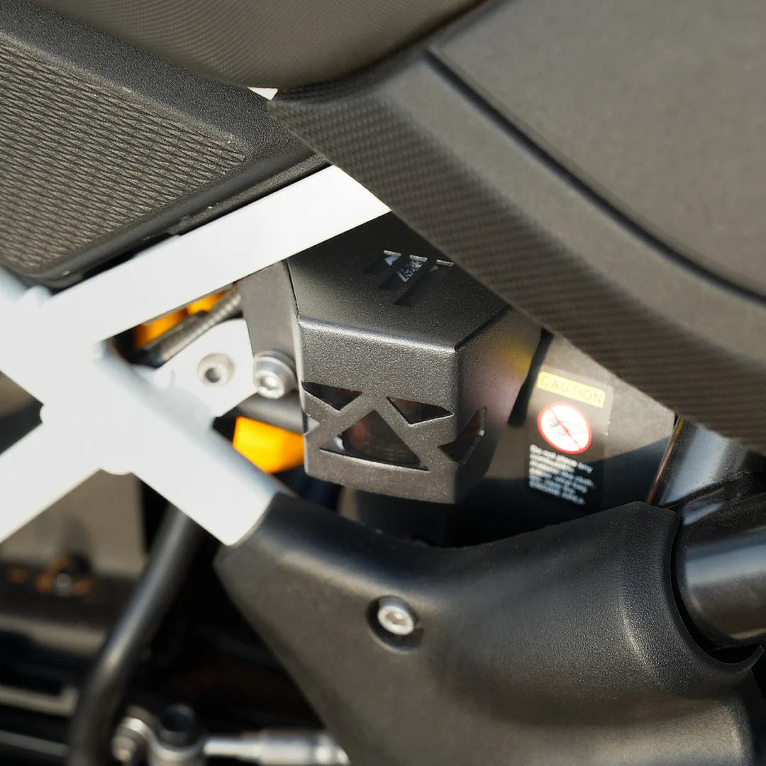 MTECHNICS TVS RTX 300 REAR DISC OIL CAP GUARD - BLACK